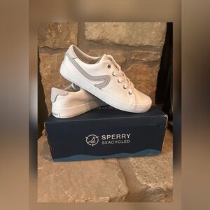 White Sperry Casual Sneakers - Sandy LTT - New in Box